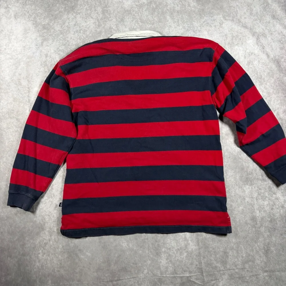 Gap Authentic Rugby Shirt Kids XXL Red Navy Striped Aardvarks Albuquerque 14-16